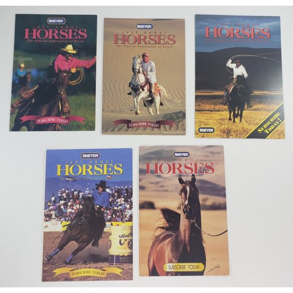Breyer Just About Horses JAH Subscribe Today Pamphlets Set of 5 - Picture 1 of 5